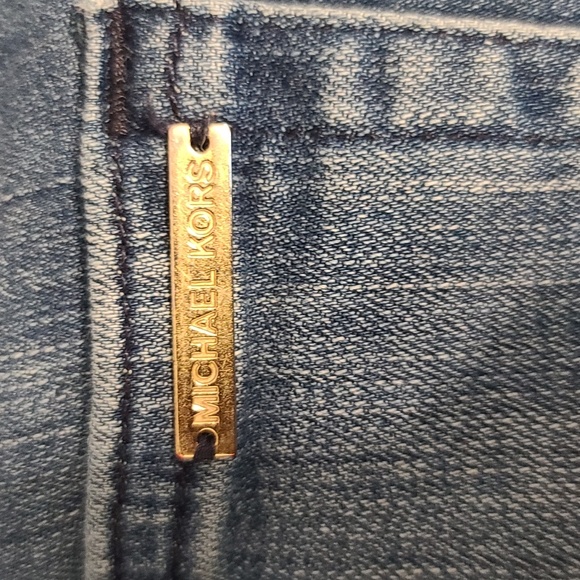 Michael Kors Women's Blue Denim Flared Jeans (Sz 6) - Picture 3 of 10